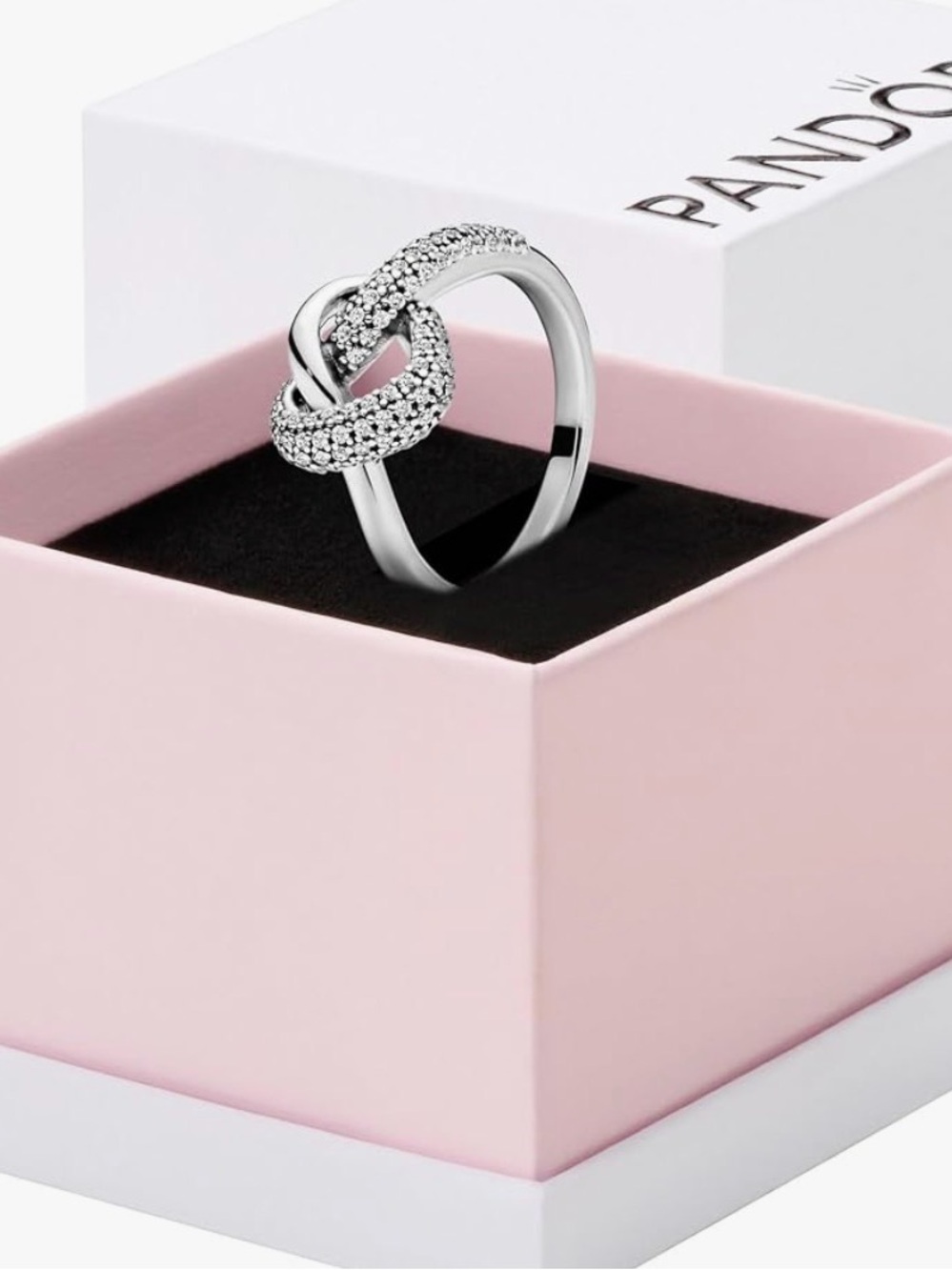 Pandora knotted heart ring